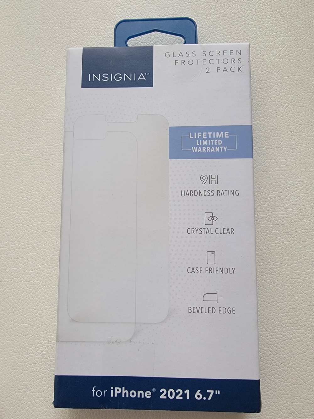 Insignia Glass Screen Protectors 2-Pack for iPhone 14/13 Pro Max 2021 6.7"